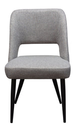 Reveal 2 Grey Fabric/Metal Side Chairs