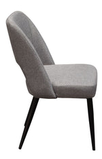 Reveal 2 Grey Fabric/Metal Side Chairs