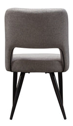 Reveal 2 Grey Fabric/Metal Side Chairs