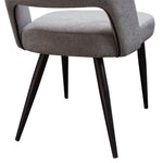 Reveal 2 Grey Fabric/Metal Side Chairs