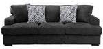 Rivermeade Gray Plush Microfiber Sofa (Oversized)