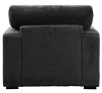 Rivermeade Gray Textured Plush Microfiber Chair