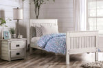 Rockwall Weathered White Wood Twin Bed