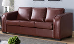 Rohan Brown PU Leather Sofa