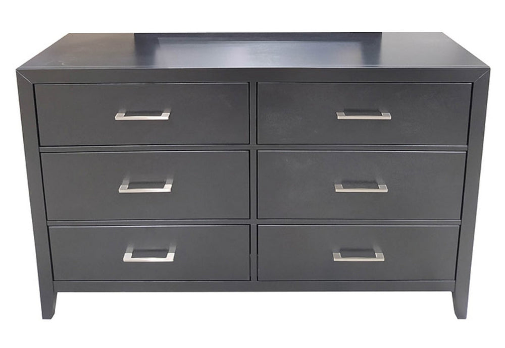 Romeo Wenge Black Wood 6-Drawer Dresser