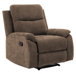 Ronald 3-Pc Brown Fabric Manual Recliner Sofa Set