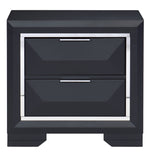 Rosemont Midnight Blue Wood 2-Drawer Nightstand