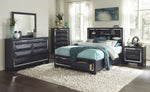 Rosemont Midnight Blue Wood 2-Drawer Nightstand