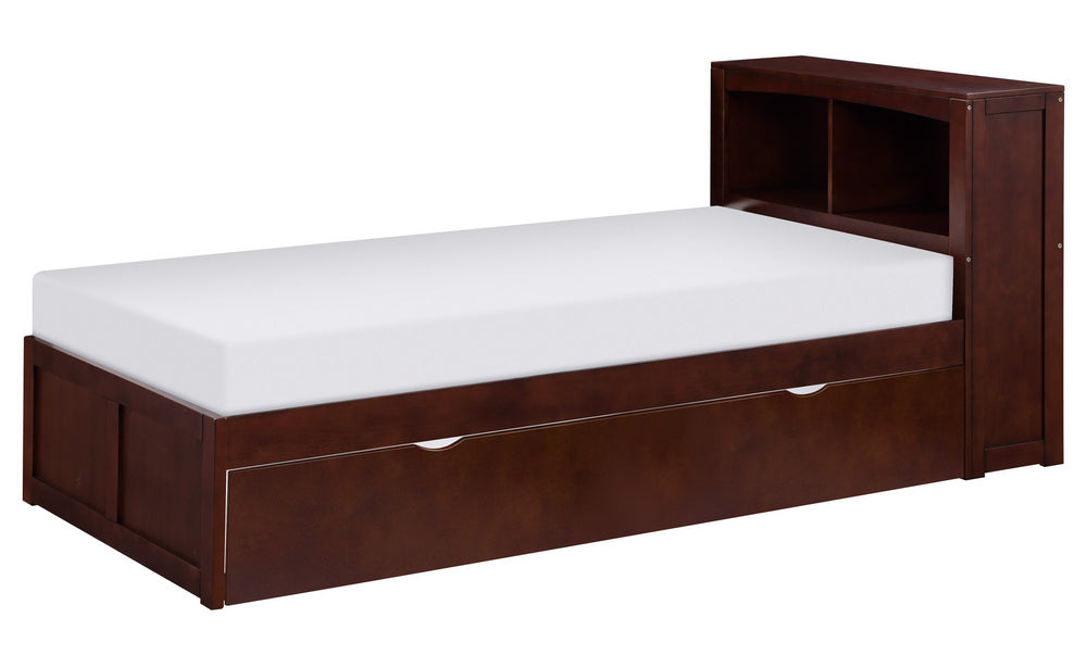 Rowe Dark Cherry Wood Twin Bed with Trundle