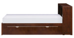 Rowe Dark Cherry Wood Twin Bed with Trundle