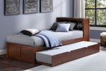 Rowe Dark Cherry Wood Twin Bed with Trundle