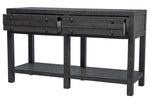 Roza Rustic Gray Wood 2-Drawer Console Table