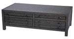 Roza Rustic Gray Wood 4-Drawer Coffee Table