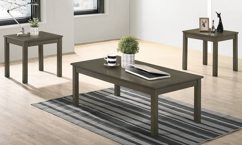 Rupa 3-Pc Brown Wood Table Set