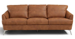 Safi Contemporary Cappuccino Leather Sofa