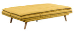 Savilla Yellow Linen Tufted Adjustable Sofa Bed