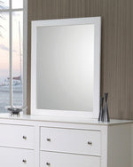 Selena Buttermilk Wood Frame Dresser Mirror