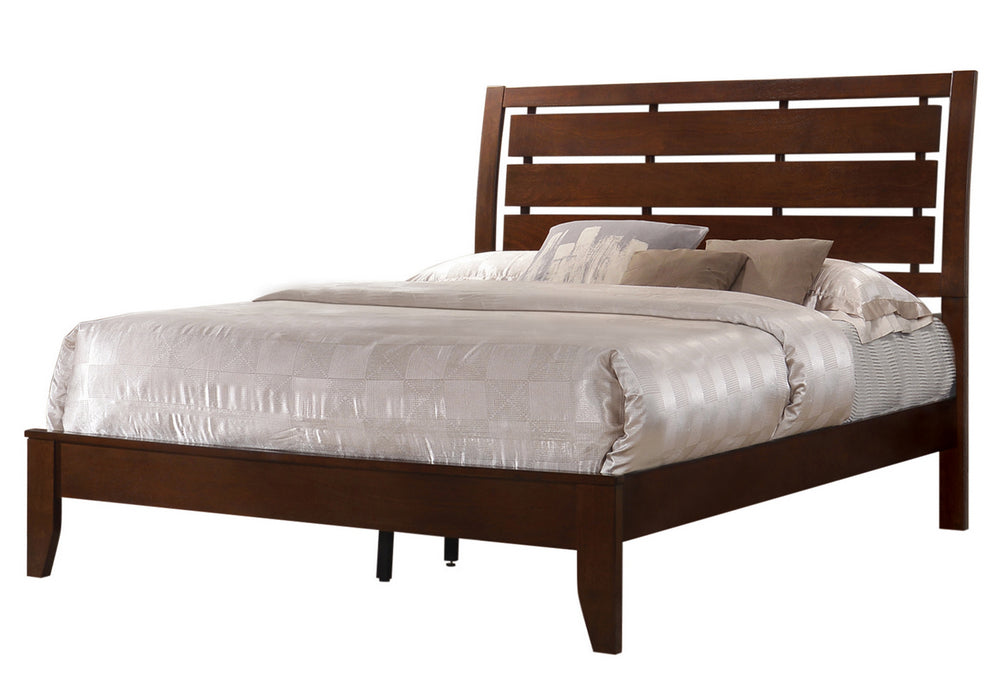 Serenity Rich Merlot Wood Cal King Bed