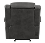 Shallowford Charcoal Dual Power Glider Recliner