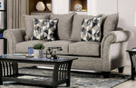 Shelly Gray Chenille Sofa (Oversized)