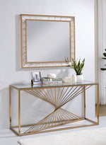 Sherbrooke Clear Glass/Gold Metal Sofa Table