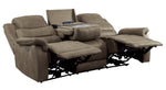 Shola Brown Microfiber Power Recliner Sofa