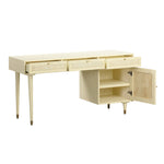 Sierra Buttermilk Wood/Rattan Desk