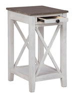 Adalane Gray/White Wood Accent Table