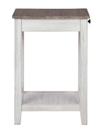 Adalane Gray/White Wood Accent Table