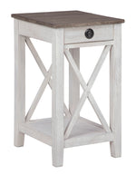 Adalane Gray/White Wood Accent Table