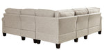 Alessio 4-Pc Beige Fabric Sectional Sofa