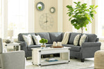 Alessio 4-Pc Charcoal Fabric Sectional Sofa