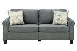 Alessio Charcoal Fabric 2-Seat Sofa