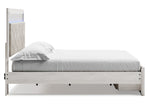 Altyra Gray/White King Storage Bed