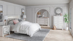 Altyra Gray/White Queen Panel Bed