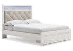 Altyra Gray/White Queen Storage Bed