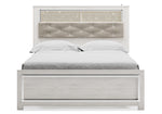 Altyra White Queen Bookcase Bed