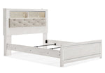 Altyra White Queen Bookcase Bed