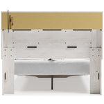 Altyra White Queen Bookcase Storage Bed