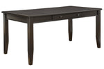 Ambenrock Almost Black Wood Storage Dining Table