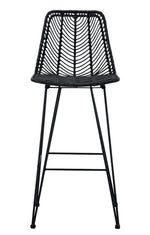 Angentree 2 Black Resin Fiber/Steel Bar Stools