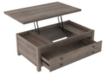 Arlenbry Gray Wood Lift-Top Coffee Table