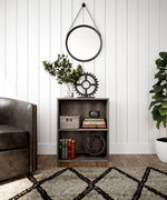 Arlenbry Gray Wood Small Bookcase