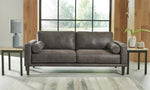 Arroyo Smoke Faux Leather 2-Seat Sofa