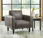 Arroyo Smoke Faux Leather Chair