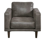 Arroyo Smoke Faux Leather Chair