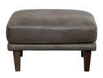 Arroyo Smoke Faux Leather Ottoman