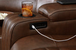 Backtrack Chocolate Power Recliner Loveseat