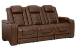 Backtrack Chocolate Power Recliner Sofa