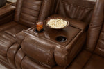 Backtrack Chocolate Power Recliner Sofa